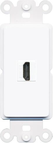 RiteAV - HDMI Port Wall Plate Decorative (Rocker) - [Black/Black] in Saudi Arabia