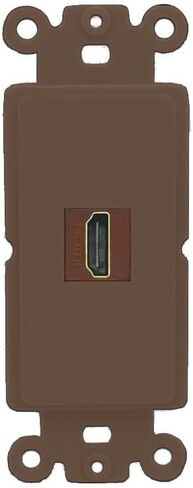 RiteAV - HDMI Port Wall Plate Decorative (Rocker) - [Black/Black] in Saudi Arabia