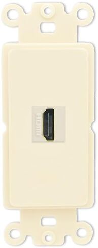 RiteAV - HDMI Port Wall Plate Decorative (Rocker) - [Black/Black] in Saudi Arabia