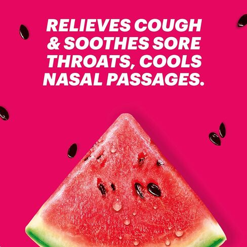 HALLS Minis Watermelon Flavor Sugar Free Cough Drops, 24 Drops in Saudi Arabia