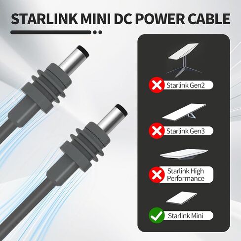 for Starlink Mini Cable, 3M/9.8FT DC Power Cable Replacement Cable for Mini Power Charging Waterproof Outdoor in Saudi Arabia