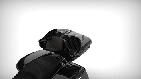 Advanblack X XBS (Black Black) 2pcs يغطي Hex 8 '' SPEALER شوايات مناسبة ل Harley Touring Saddlebag Lids Tour Lid in Kuwait