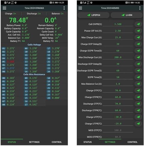 JK-BD4A8S6P 4S-8S 12V LFP3.2V 60A 0.4A لوحة حماية التيار النشط 24V in Kuwait