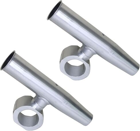 2 PCS T-Top Rod Holder Single Aluminum clamp on fit 1.5",1.875",2" inch Horizontal or Vertical Fishing Boat Tower/Leaning Post/Rail in Saudi Arabia