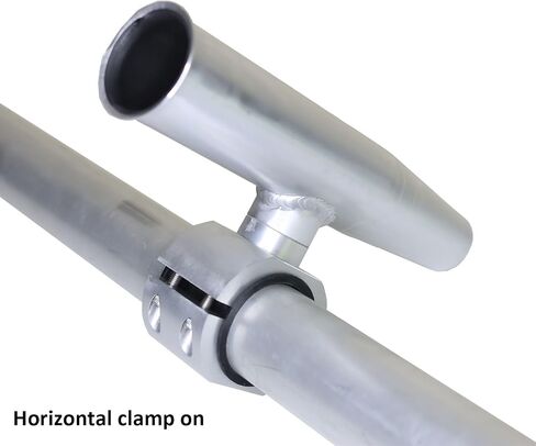 2 PCS T-Top Rod Holder Single Aluminum clamp on fit 1.5",1.875",2" inch Horizontal or Vertical Fishing Boat Tower/Leaning Post/Rail in Saudi Arabia
