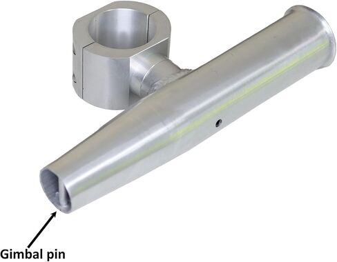 2 PCS T-Top Rod Holder Single Aluminum clamp on fit 1.5",1.875",2" inch Horizontal or Vertical Fishing Boat Tower/Leaning Post/Rail in Saudi Arabia