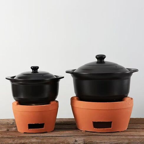 Chaozhou Imperial Kiln Rare red Clay Charcoal Stove Tea Set Kung Fu Tea Stove Outdoor Heating Stove Barbecue Oven Clay Stove (Old Rock Clay Charcoal Stove) in Saudi Arabia