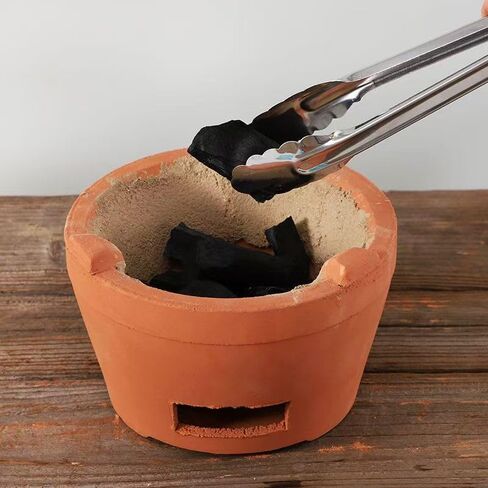 Chaozhou Imperial Kiln Rare red Clay Charcoal Stove Tea Set Kung Fu Tea Stove Outdoor Heating Stove Barbecue Oven Clay Stove (Old Rock Clay Charcoal Stove) in Saudi Arabia