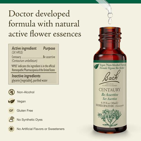 Bach Original Flower Remedies, Beech for Tolerance (Non-Alcohol Formula), Natural Homeopathic Flower Essence, Holistic Wellness and Stress Relief, Vegan, 10mL Dropper in Kuwait