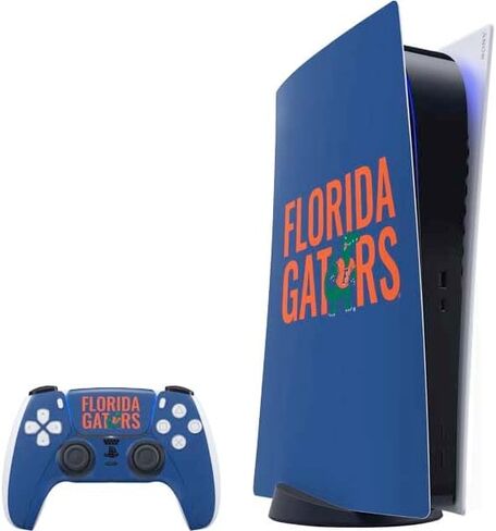 Skinit Decal Gaming Skin Compatible with PS5 Bundle - Officially Licensed University of Florida Gators Mascot Blue Design in Saudi Arabia