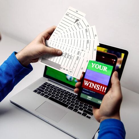 Junkin 160 Pieces 10 Line Strip Cards for Gambling Football Sports Strip Cards Pool Cards Cardstock Scratch Cards Pull Tabs Gambling Tickets for Soccer Box Game Betting in Kuwait