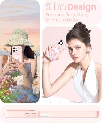 for Motorola Moto G Power 5G 2025 Floral Phone Case with 2X Screen Protector, Military Grade Magnetic Translucent Matte Girls Women Flower Pattern Protective Cover (Purple) in Saudi Arabia