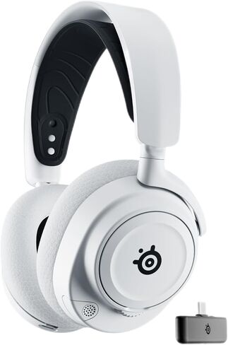 Arctis Nova 7x اللاسلكي ألعاب متعددة الأنظمة وسماعات الرأس المحمولة - نظام Nova Acoustic - 2.4 جيجا هرتز + بلوتوث - بطارية 38 ساعة - USB -C - Clearcast Gen2 MIC - Xbox Series X | S ، PS5 ، Switch - White - White in Saudi Arabia