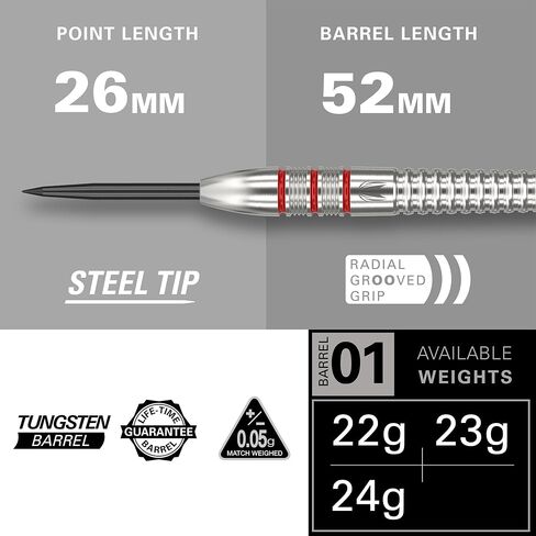 مجموعة سهام من TARGET Darts Nathan Aspinall Tungsten Steel Tip - 9 أعمدة قبضة احترافية - 9 رحلات طيران Pro Ultra - محفظة رمي السهام - حزمة قسيمة تطبيق عداد السهام in Saudi Arabia