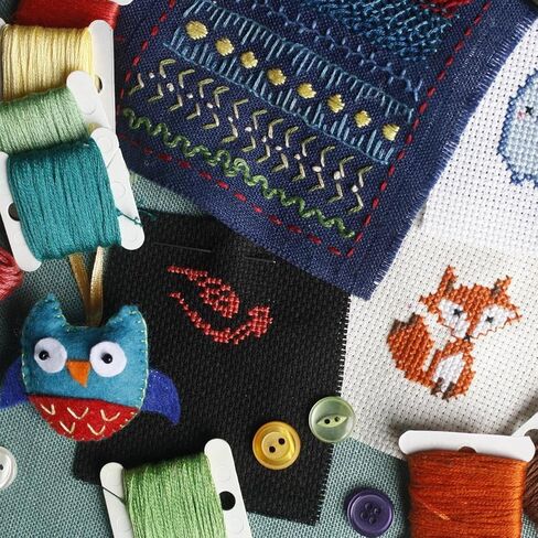 Essentials By Leisure Arts Aida Cloth, 11 Count, 30" x 36", Pure White Cross Stitch Fabric for Embroidery, Cross Stitch, Machine Embroidery and Needlepoint in Kuwait