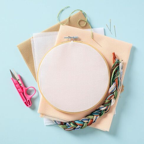 Essentials By Leisure Arts Aida Cloth, 11 Count, 30" x 36", Pure White Cross Stitch Fabric for Embroidery, Cross Stitch, Machine Embroidery and Needlepoint in Kuwait