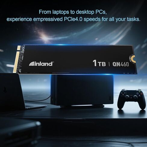 INLAND QN460 SSD 1TB Gen4 NVMe M.2 Internal Gaming Solid State Drive, Up to 6,000MB/s, Storage and Memory for Laptop & PC Desktop in Kuwait
