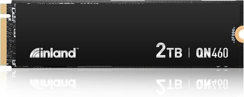 Inland QN460 SSD 1TB Gen4 NVME M.2 Gaming Mame Internal Drive ، تصل إلى 6000 ميغابايت/ثانية ، وتخزين وذاكرة لسطح مكتب الكمبيوتر المحمول والكمبيوتر الشخصي in Kuwait
