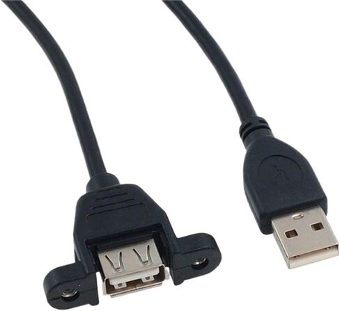 USB2.0 USB 3.0 Extension Cable Cable Male to Female Extender Data Sync no Screw Panel Mount Connector for PC Printer Hard Disk(USB 3.0 F-M 1.5m) in Kuwait