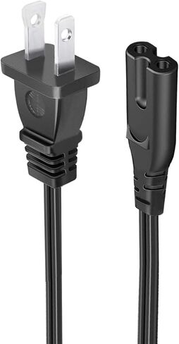 2Pack 6 Feet UL Listed Non-Polarized 2 Prong Power Cord for Sony PlayStation 2 PS2 Slim 2-Slot AC Power Cord Supply Cable Replacement in Saudi Arabia