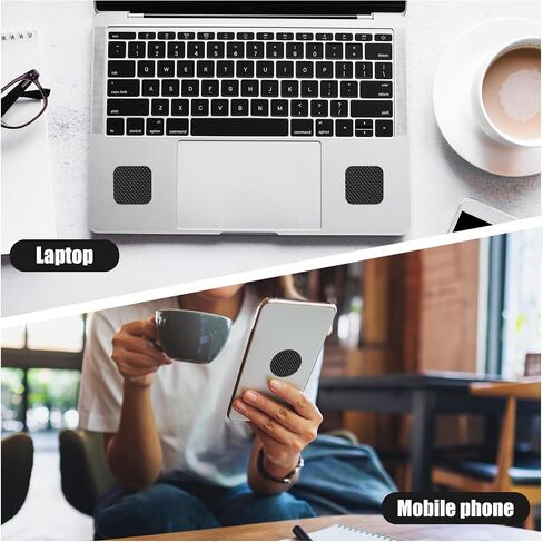 4pcs Phone Grip Tapes, Hexagonal and Round Anti-Slip Phone Case Grip Tape Stickers Waterproof Pre-Cut Strips Decal Perfect Accessories for Cellphone Controller Mouse Laptop(Black) in Saudi Arabia