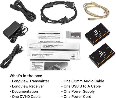 Vertiv Avocent LV 3010P KVM Extender Kit with Receiver & Transmitter, VGA, Single Monitor, Extend up to 300 m. / 1,000 ft. (3010P) (LV3010P) in Saudi Arabia