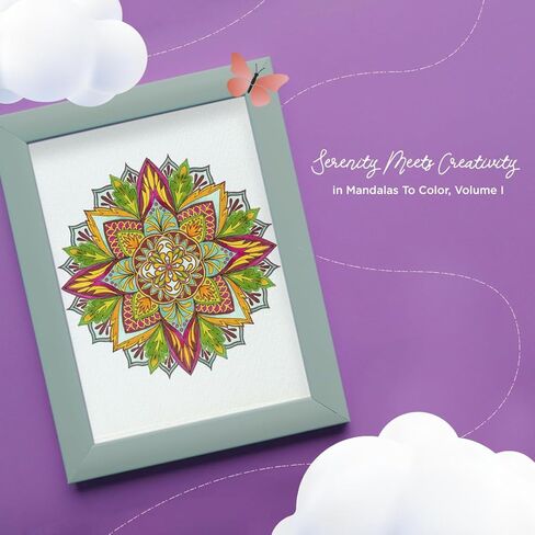 Mandala Coloring Book for Adults with Thick Artist Quality Paper, Hardback Covers, and Spiral Binding by ColorIt in Saudi Arabia