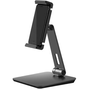 Universal Tablet Desktop Mount Phone Clamp Holder Aluminum Tilt Full Motion Silver Black(AP-7XN Silver)