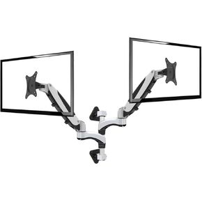 DL-FE160W-D 8kg Gas Spring 2 Arm 10" 23" 27" Tiltable 360 Rotate Aluminum LCD Wall Mount Swivel Doublemonitor Screen Wall