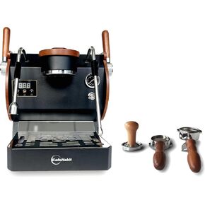 Premium White Espresso Coffee Machine - Featuring Shot Timer, Heat Exchanger, and Rotary Pump for Barista-Quality Brewing at Home or in the Office