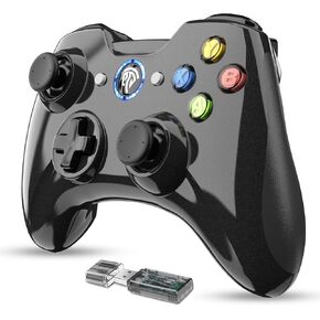 EasySMX Wireless Gaming Controller, Dual-Vibration Joystick Gamepad Computer Game Controller for PC Windows 7/8/10, PS3, Android TV, Switch