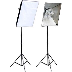 ePhoto 2000 Watt Photography Video Studio Portrait Softbox Continuous Light Lighting Kit Digital Video Continuous Lighting Kit with Carrying Case by ePhoto INC SFT2KIT