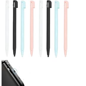 DS,8pcs Touch Stylus Pens for NDS, 3DS Lite, DSL, NDSL - Accurate and Durable Game Accessories in 4 Colours (Black, White, Pink, Blue) to Improve Your Gaming Experience