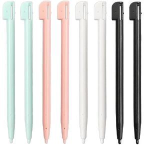 Pack of 8 Stylus Pens for 3DS XL 3DS NDS DS Lite DSL NDSL Console Tip Game Console Accessories 4 Colours