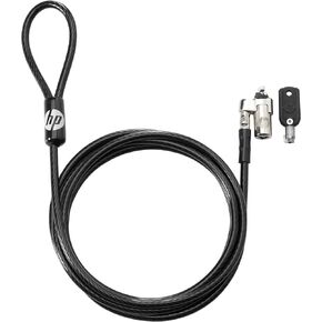 HP T1A62UT Keyed Security Cable Lock, Black
