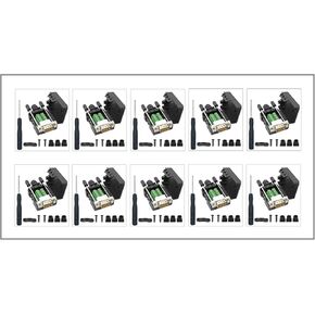 CompuCablePlusUSA.com DB9 Male Breakout Connector, DB9 Solderless RS232 D-SUB Serial to 9-Pin Port Terminal Adapter Connector Breakout Board (10PCS Male)