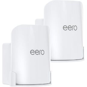 QUIDDITY eero Pro 7 Wall Mount Kit – Outlet & Wall Mount Bracket for Space Saving and Cable Management, Compatible with eero Pro 7 Tri-Band Mesh Wi-Fi 7 Router – White (1 Pack)