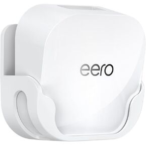 QUIDDITY eero 7 Wall Mount Bracket – Compatible with eero WiFi 7 Mesh Router and Extender, Space-Saving Holder for eero 7 WiFi Extender with Cable Management – White (1 Pack)