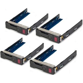 4-Pack 3.5" LFF SAS SATA HDD Tray Caddy 651314-001 651320-001 Sled for Proliant G8 Gen8 Gen9 G9 DL380P DL388 DL360 DL360P DL160 DL560 DL385 ML350e ML310e SL250s Series