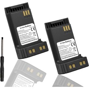 Baofeng 2 Pack DM-32 Radio Battery 2500mah Li-Ion بطارية لـ UV-32 Walkie Talkie 16.28WH BC-32UV للاطلاع على الراديو DC7.4V