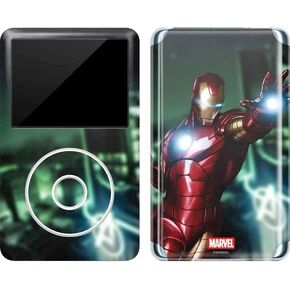 Skinit Decal MP3 Player Skin Compatible with iPod Classic (6th Gen) 80GB - Officially Licensed Marvel Avengers Assemble Iron Man Design