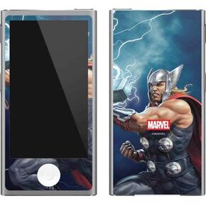 Skinit MECAL MP3 Player Skin متوافق مع iPod Nano (7th Gen & 2012) - Marvel Thor Thor و Mjolnir مرخص رسميًا