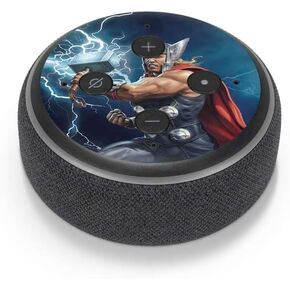 Skinit Decal Audio Skin Compatible with Amazon Echo Dot 3 - Officially Licensed Marvel Thor Mighty Thor Design