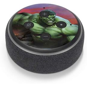 Skinit Decal Audio Skin Compatible with Amazon Echo Dot 3 - Officially Licensed Marvel Hulk Green Goliath Design