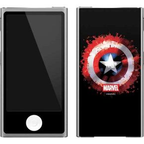 Skinit Decal MP3 Player Skin Compatible with iPod Nano (7th Gen&2012) - Officially Licensed Marvel Captain America Shield Break Design
