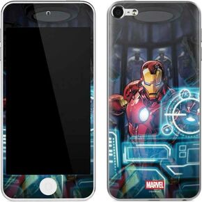 Skinit Decal MP3 Player Skin Compatible with iPod Touch (6th Gen 2015) - Officially Licensed Marvel Iron Man Repulsor Blast Design