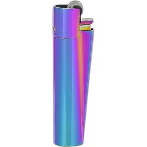 Clipper - Metal Lighter - Iconic Premium Refillable Butane Lighter - Replace Butane, Flint, and Spark Wheel for Unlimited Lights - Long-Lasting Durable Metal Body - 1 Pack - ICY