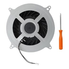 Replacement Intrnal Cooling Fan for Sony PlayStation 5 PS5 Series Fan 12047GA-12M-WB-01 12V 2.4A 23 Blades Fan General 17 Blades G12L12MS1AH-56J14 Fan(with Opening Tool)