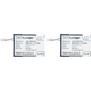 (2 Pack) XSP Battery for Sony PSP E1000 PSP E1002 PSP E1004 PSP E1008 Pulse Wireless Headset 7.1 PN 4-285-985-01 SP70C