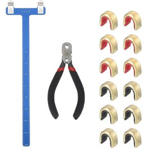 MECCANIXITY Archery Bow Square T-Shape Ruler Tool Nocking Points Plier Set Turning Bow String Knock Kits for Recurve